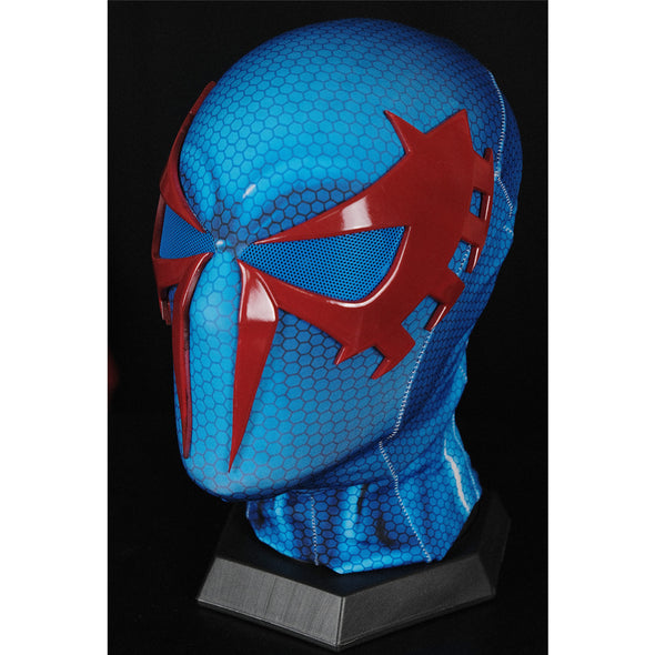 2099 Spidey Mask (Adults) with Face shell & 3D Rubber Web. Wearable Movie Prop Replica