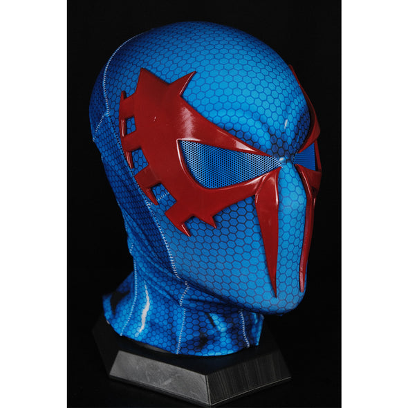 2099 Spidey Mask (Adults) with Face shell & 3D Rubber Web. Wearable Movie Prop Replica