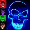 OceanWings Halloween Mask LED Light up Costumes Scary Mask for Party Supplies Favor